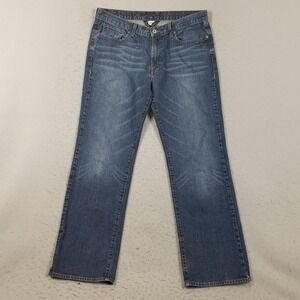 Lucky Brand‎ Vintage Straight-R Jeans Mens 34x32 Blue Medium Wash Stretch Denim